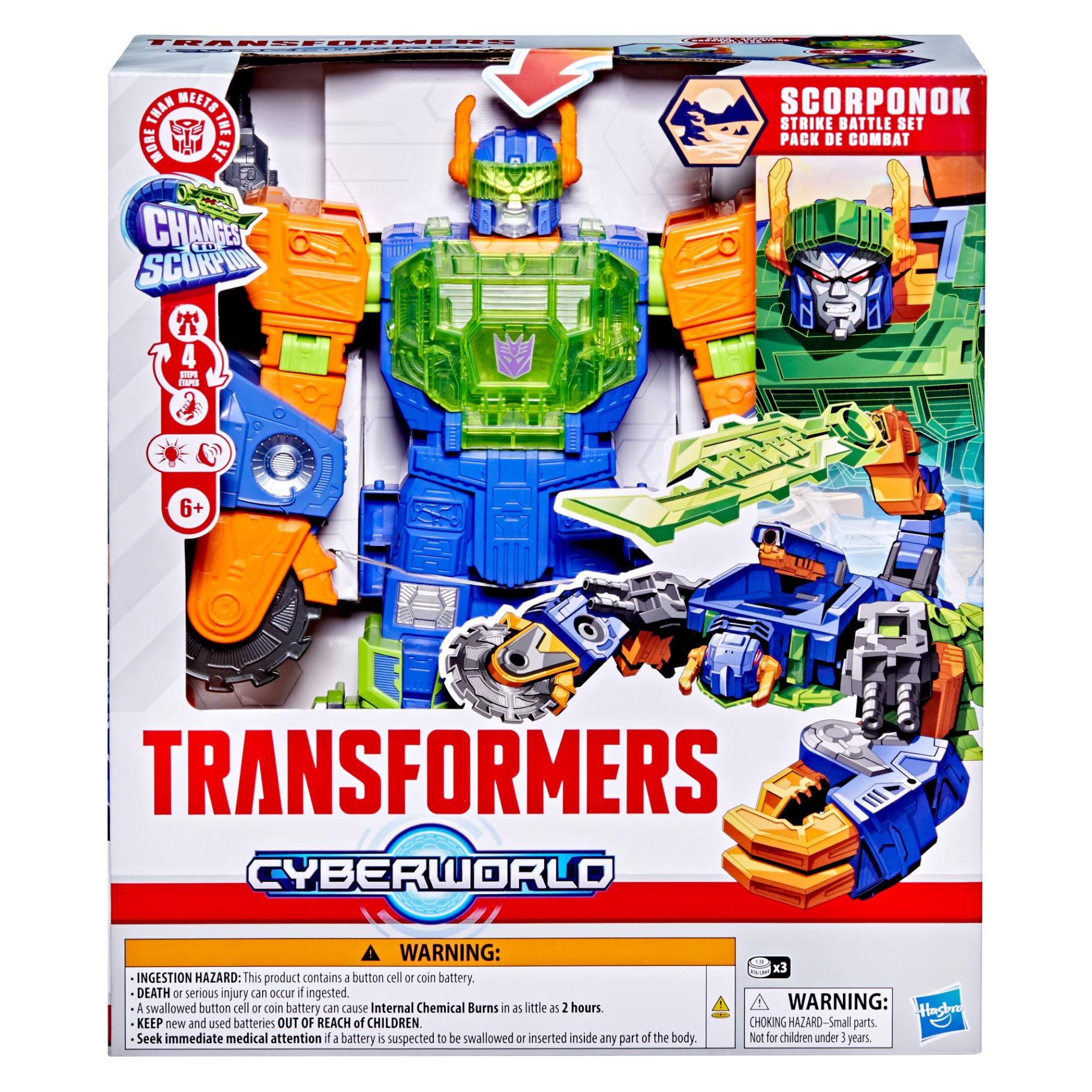 Top1Toys Transformers cyberworld Scorponok battle set