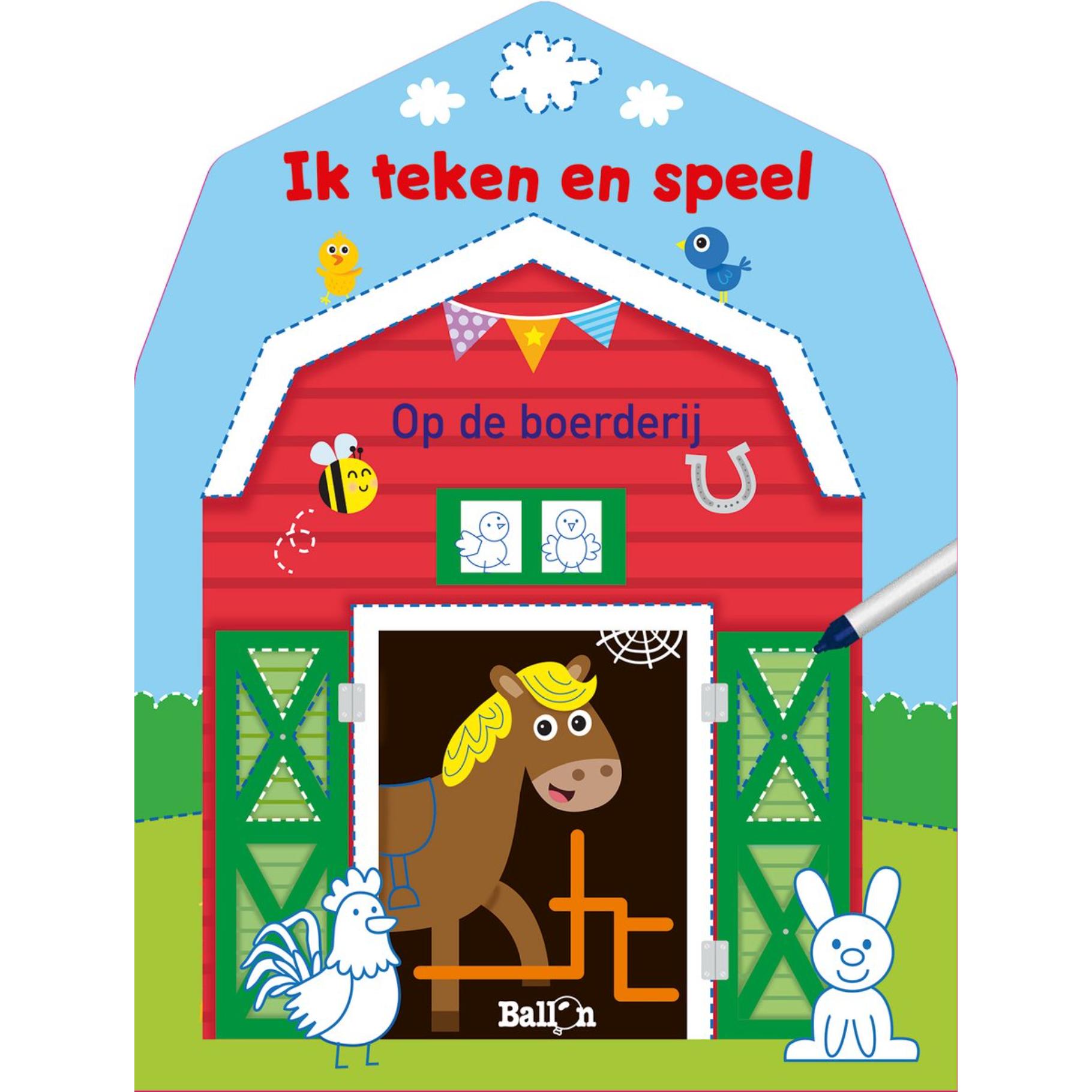 Top1Toys Boek Kleurboek Ik Teken En Speel Op De Boerderij