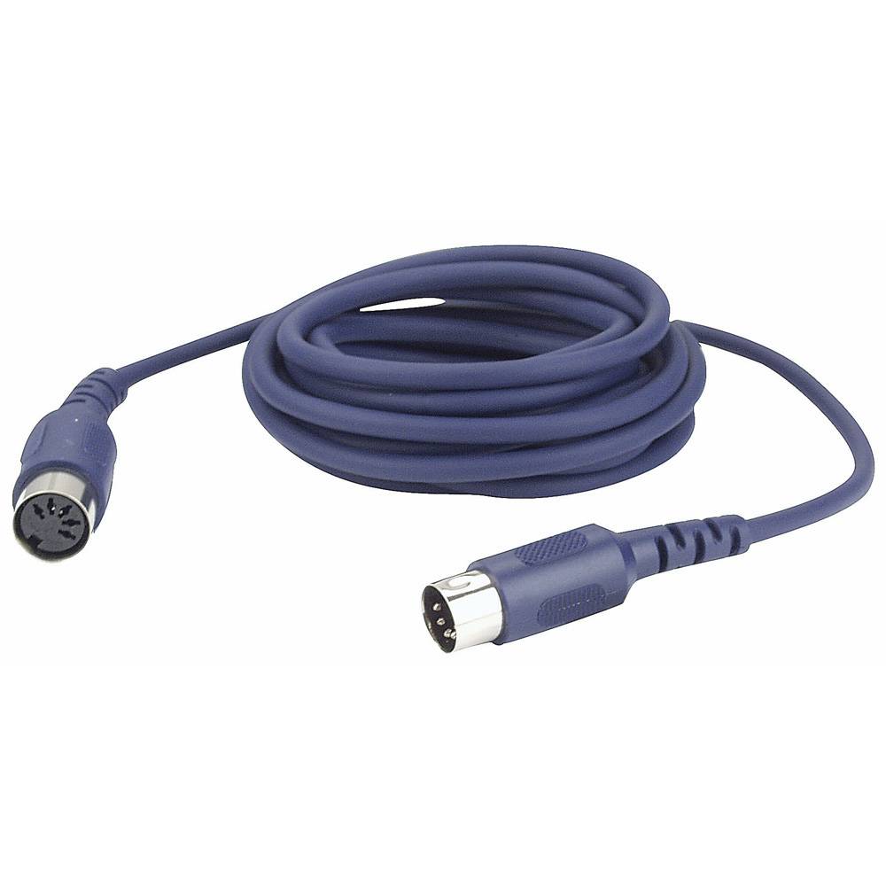 DAP DAP FL52 5-pins DIN MIDI male-female kabel 3m 5-pins aangesloten