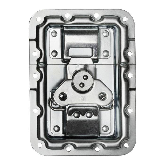 Adam Hall Adam Hall 172573 Groot inbouw vlinderslot met verzet en revet bescherming 14mm diep