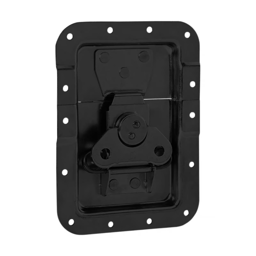 Adam Hall Adam Hall 17251SBLK Groot inbouw vlinderslot met verzet 14mm diep