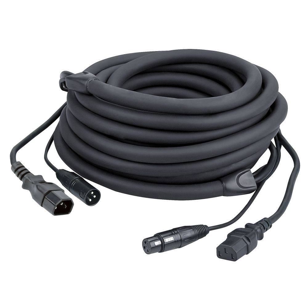DAP DAP FP12 Euro en DMX combinatiekabel 3m zwart