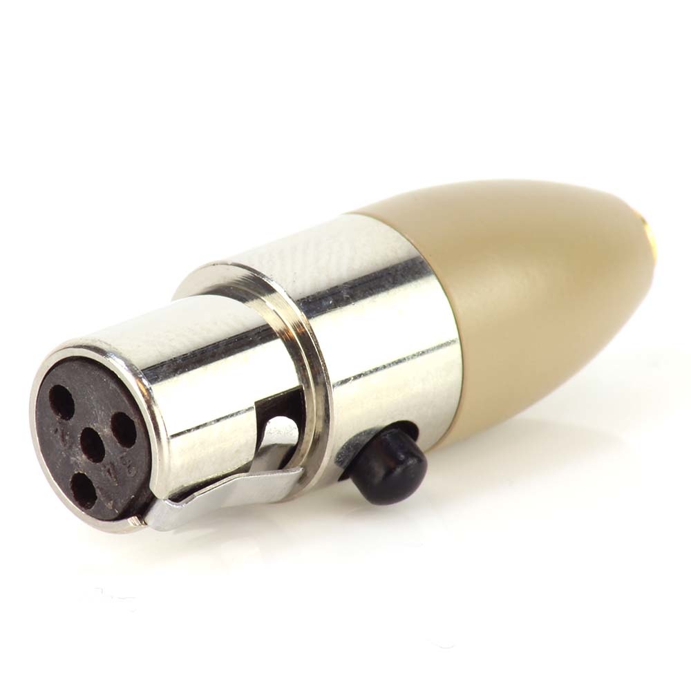 JAG Microphones Mini-XLR-connector beige voor Shure beltpacks