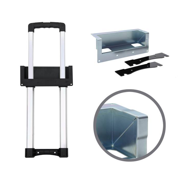 Adam Hall Adam Hall Uitschuif handvat klein met verzet zilver