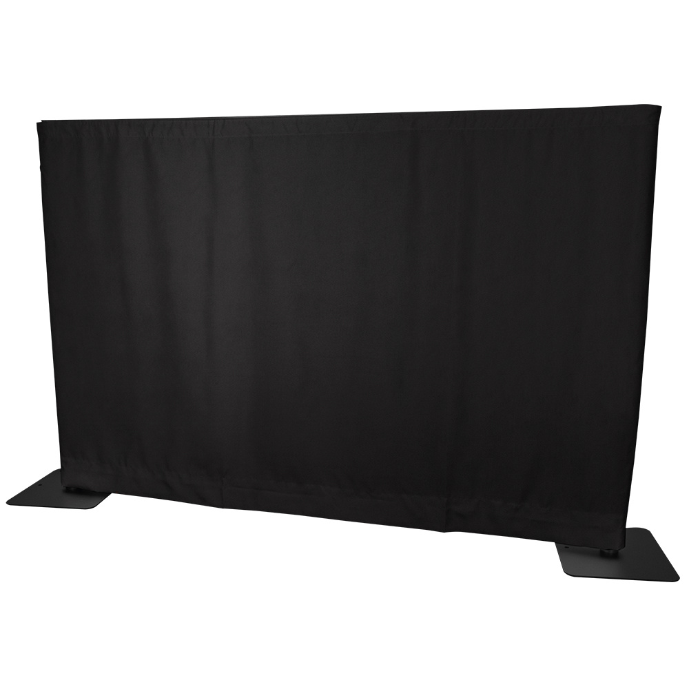 Wentex Wentex Pipe and drape doek 280x120cm medium gloss zwart ongeplooid