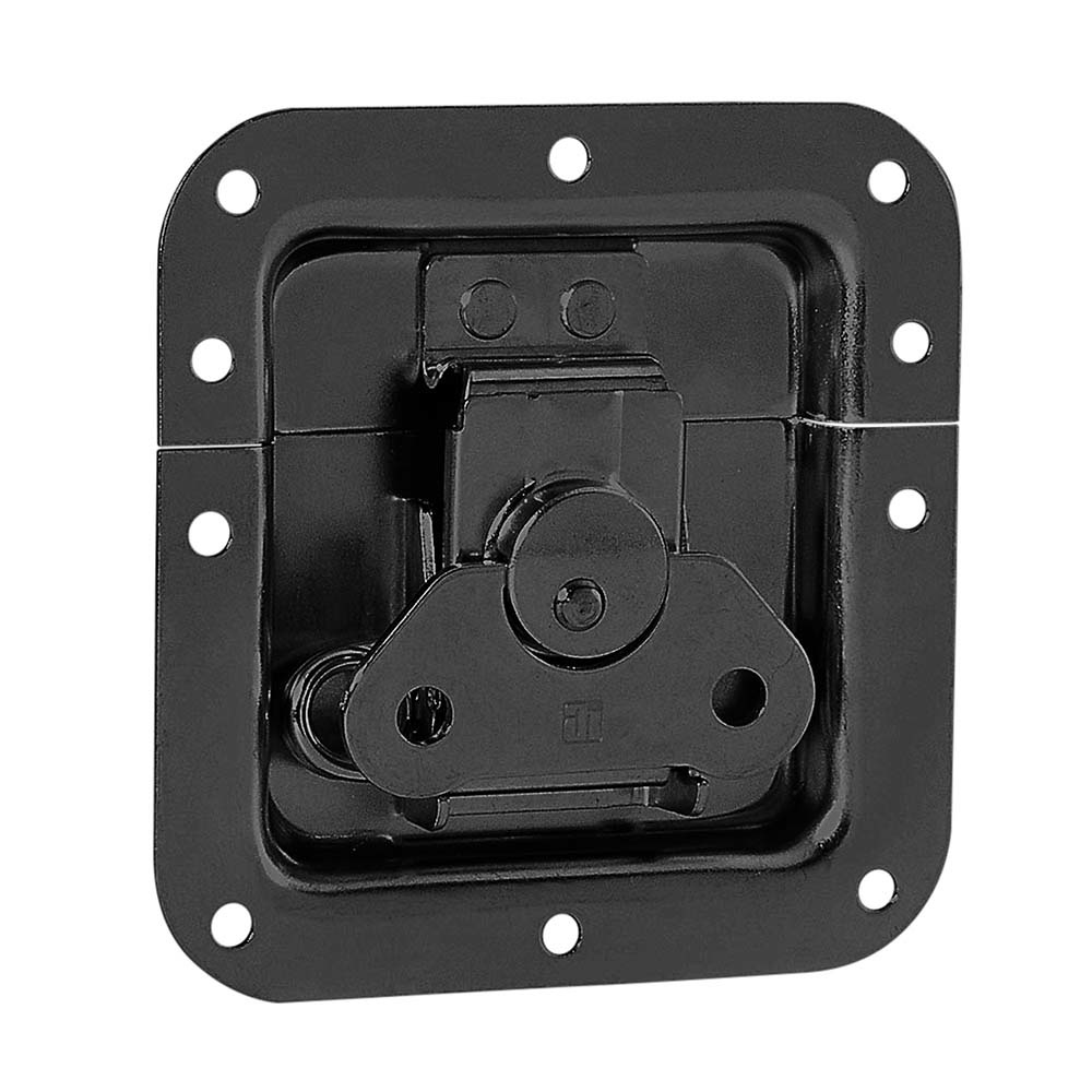 Adam Hall Adam Hall 17291S BLK Medium inbouw vlinderslot 12mm diep zwart