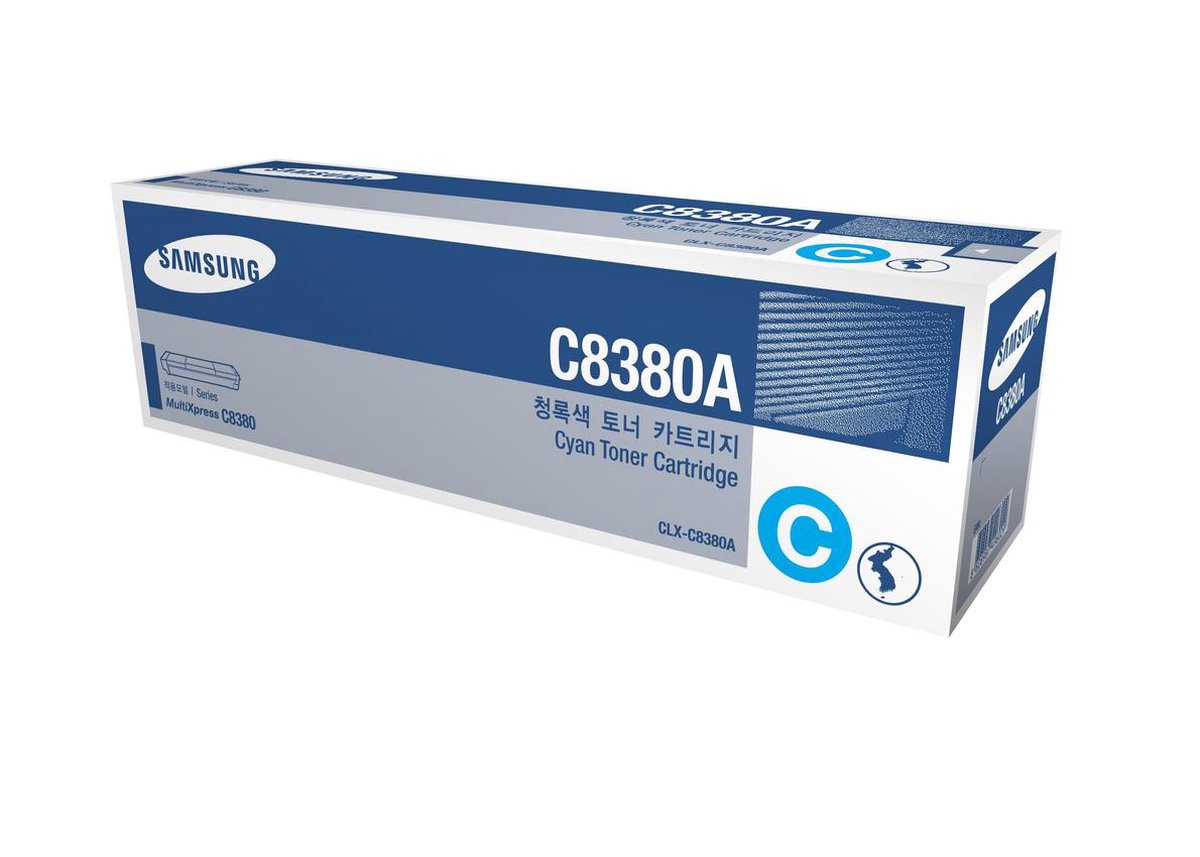Samsung CLX-C8380A Origineel Cyaan 1 stuk(s) - Blauw