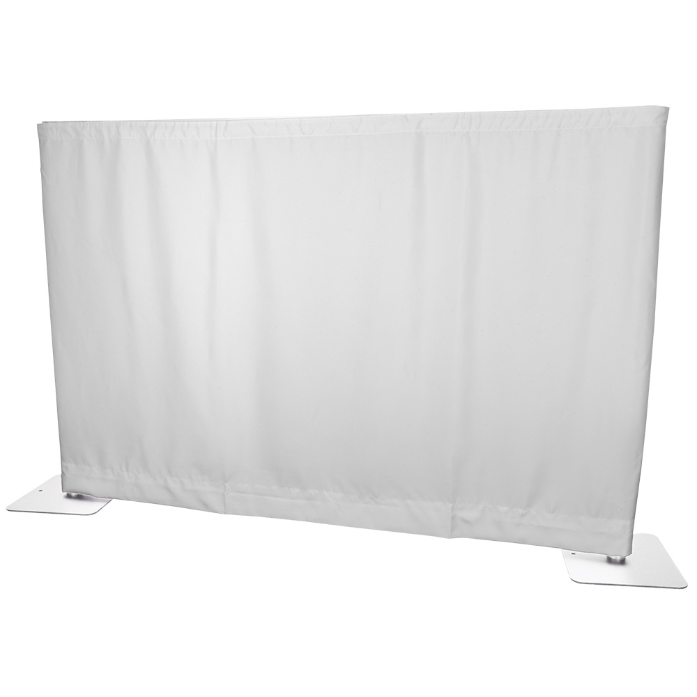 Wentex Wentex Pipe and drape doek 280x120cm medium gloss wit ongeplooid