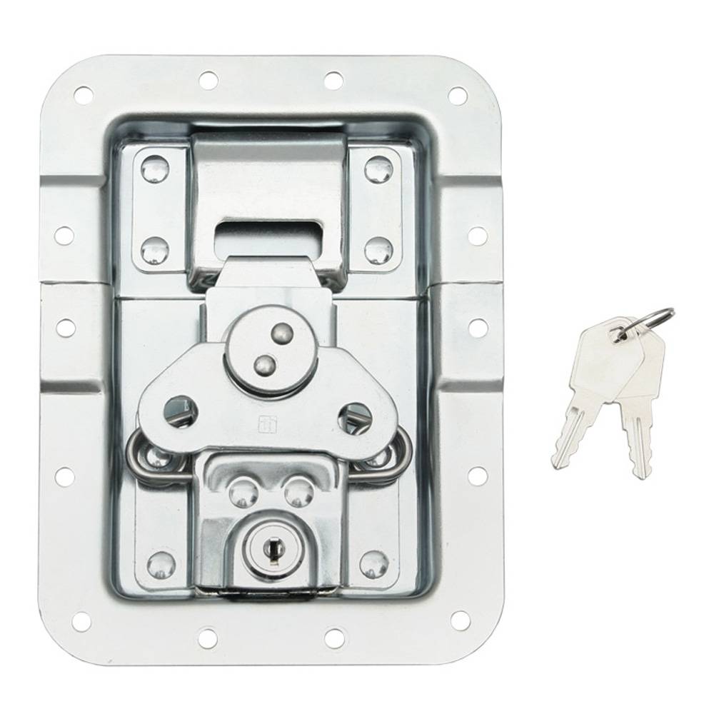 Adam Hall Adam Hall 172511L Groot inbouw vlinderslot met verzet en slot 14mm diep