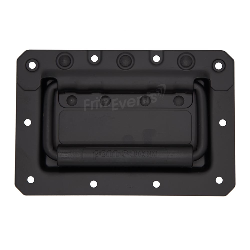 Penn Elcom Penn Elcom H1050k inbouwhandvat met dubbele veer zwart