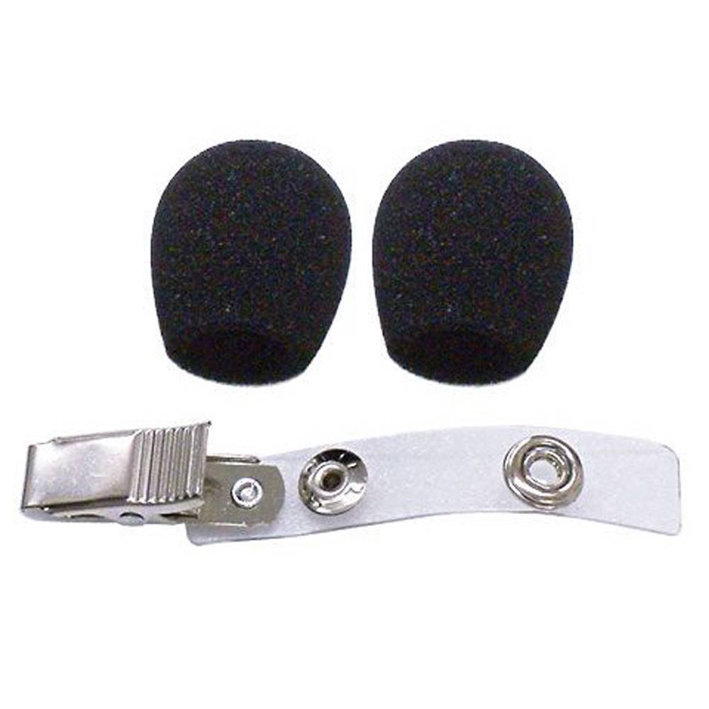 Shure Shure Plopkap en dasclip voor WH10/20/30 zwart (2 stuks)