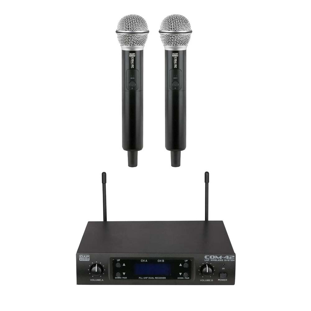 DAP DAP COM-42 Dubbel draadloos microfoonsysteem