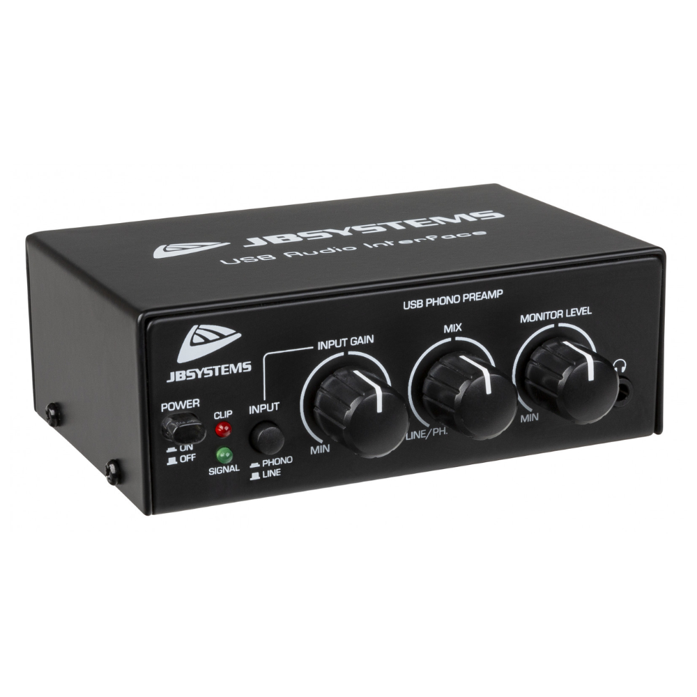 JB Systems JB Systems USB Audio Interface & Phono voorversterker