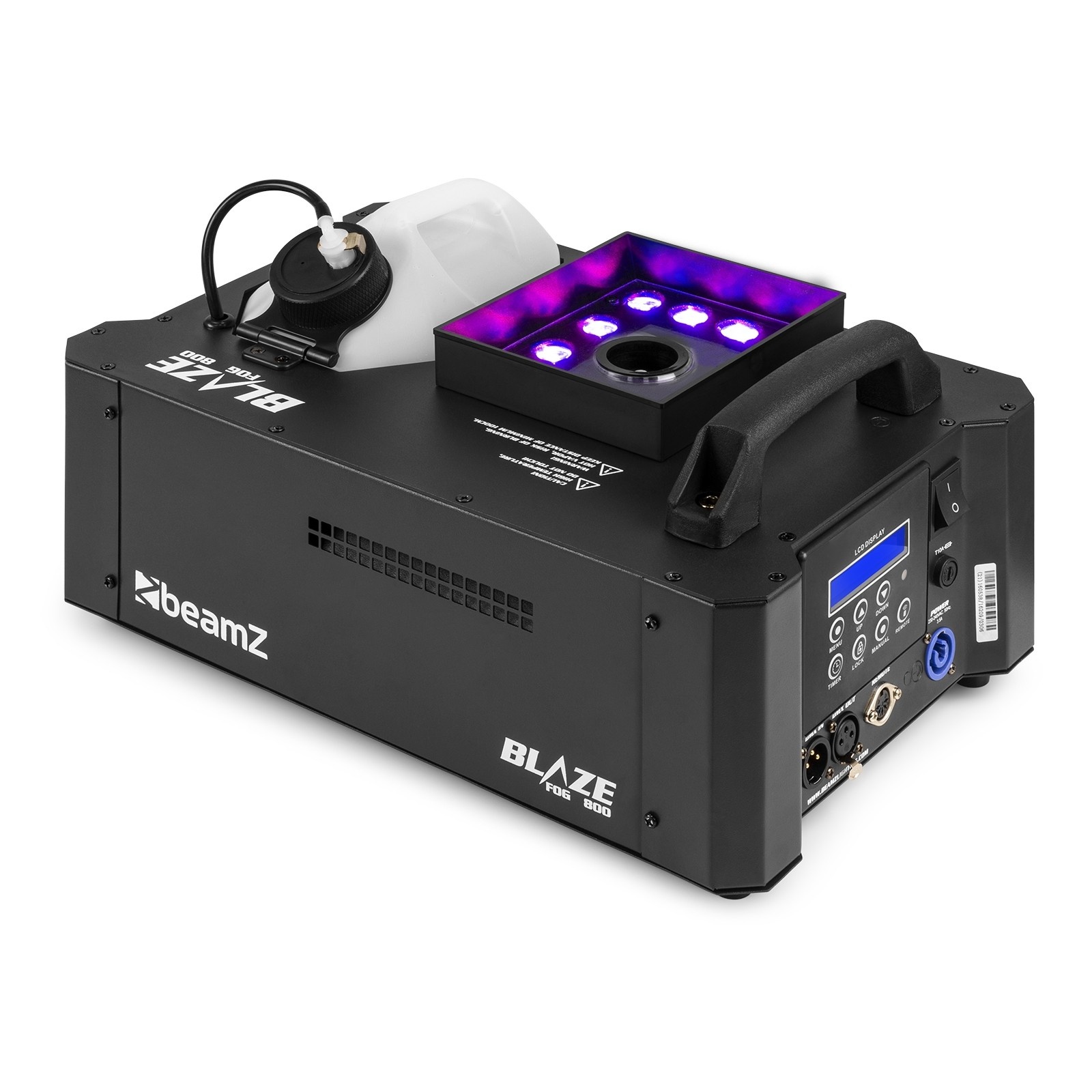 BEAMZ BeamZ BLAZE800 verticale rookmachine 12x4W 4-in-1 LED's 800W