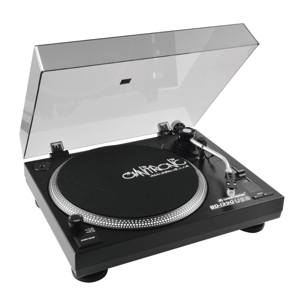 Omnitronic Omnitronic BD-1390 USB Draaitafel zwart