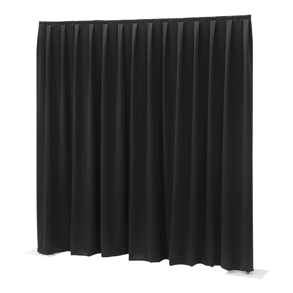 Wentex Wentex Pipe and drape doek 330x500cm medium gloss zwart geplooid