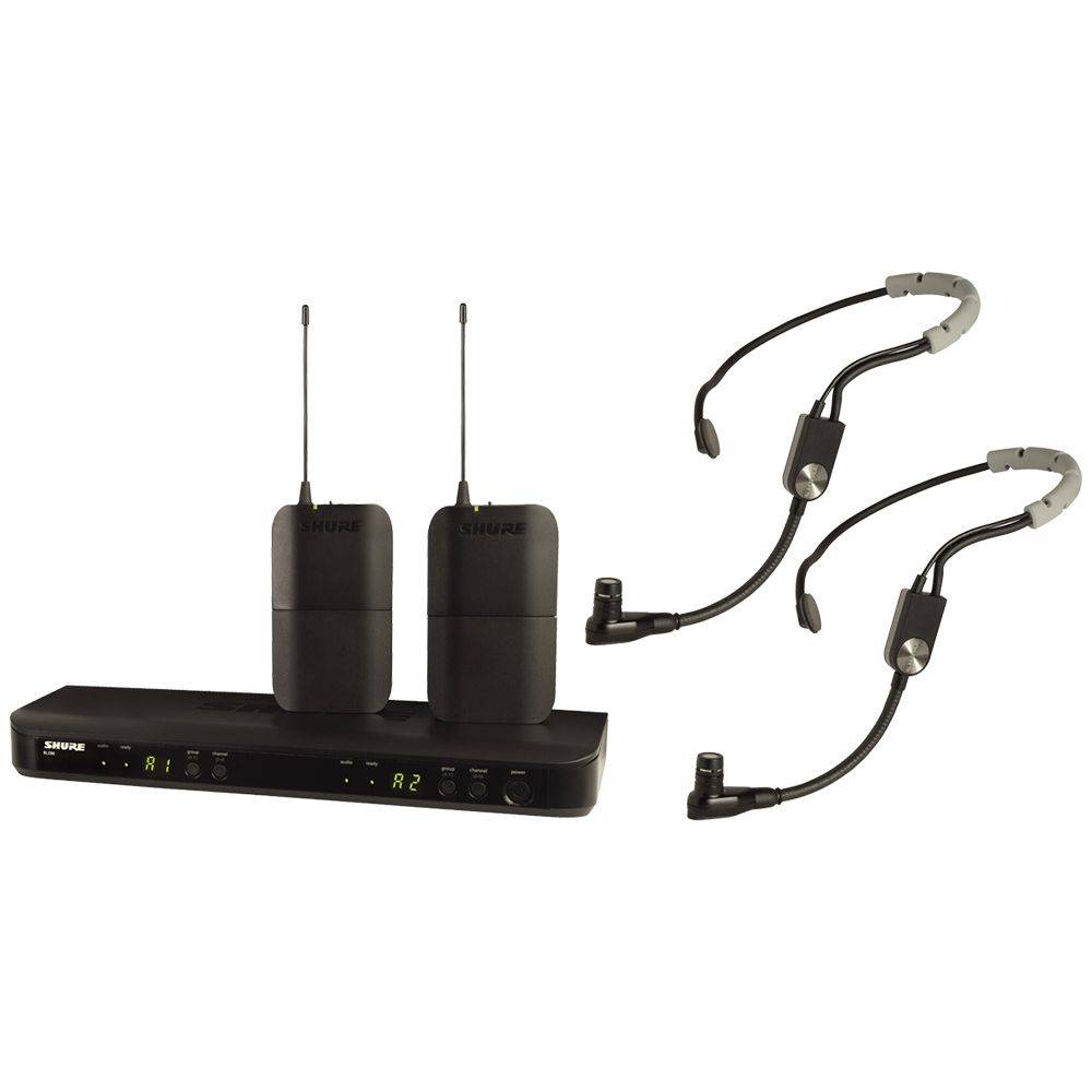 Shure Shure BLX188-SM35 Dubbel draadloos headset microfoonsysteem