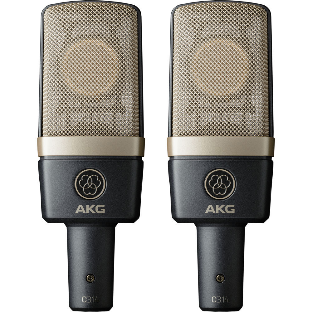 AKG AKG C314 Stereo grootmembraan studio condensator microfoon (set van 2)