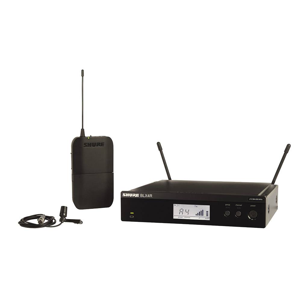 Shure Shure BLX14R-CVL draadloze dasspeld microfoon (rackmount)