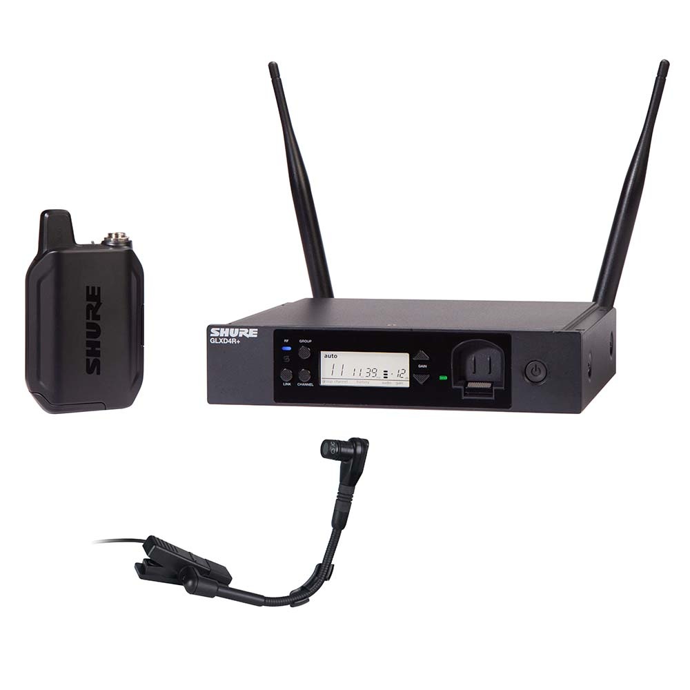 Shure Shure GLXD14R+/B98 draadloze Beta98H/C instrumentmicrofoonset rackmount