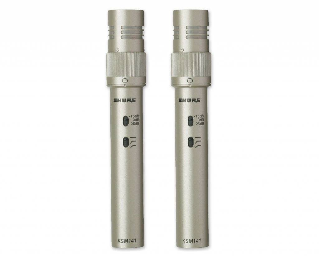 Shure Shure KSM141 Condensator instrumentmicrofoon -stereopaar