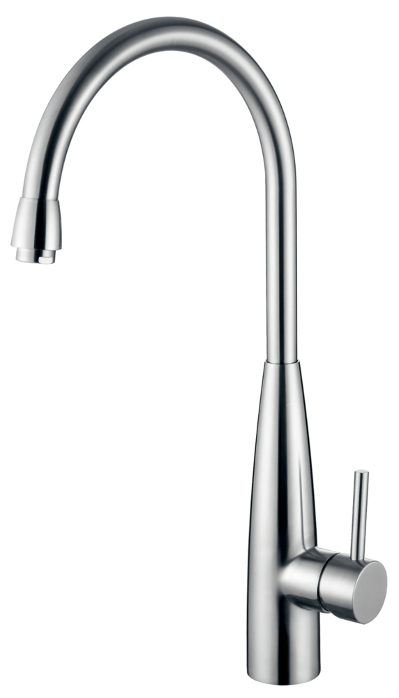 Sanifun Clark keukenkraan RVS– Hoge draaibare uitloop – 1-gats