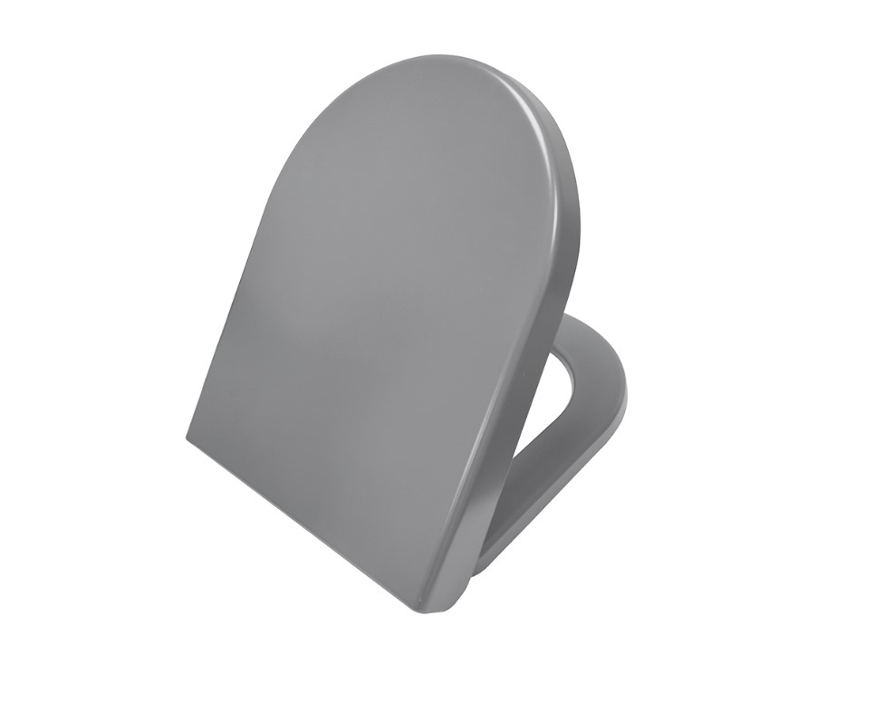 Sanifun Sanifun Cas Toiletbril Mat Grijs– Softclose&Quick-Release– Duroplast – 52 cm