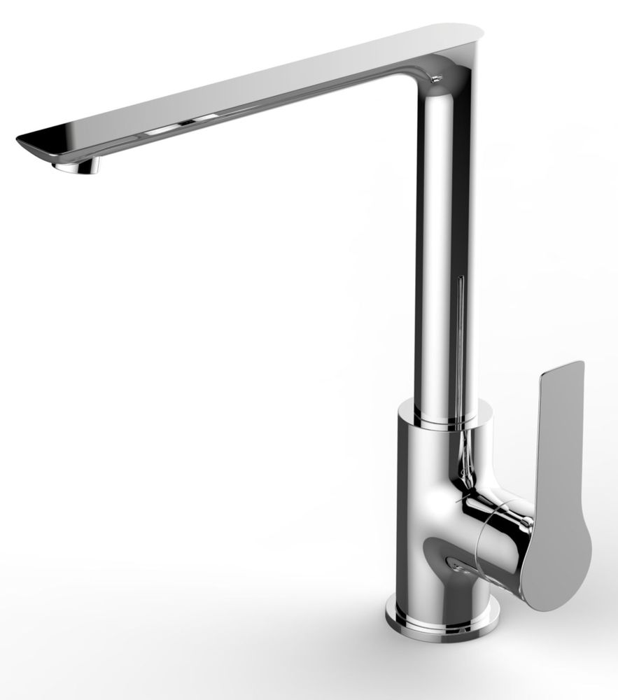 Wiesbaden Casma keukenkraan chroom– Ééngreeps met draaibare uitloop