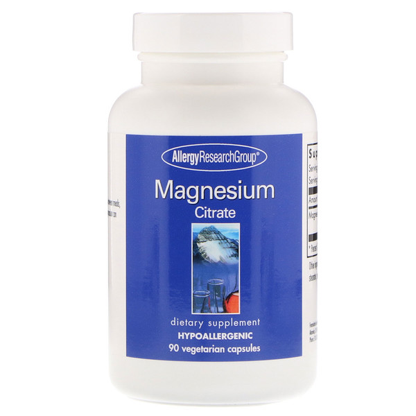 Allergy Research Group Magnesium Citrate 90 Vegetarian Capsules - Allergy Research Group