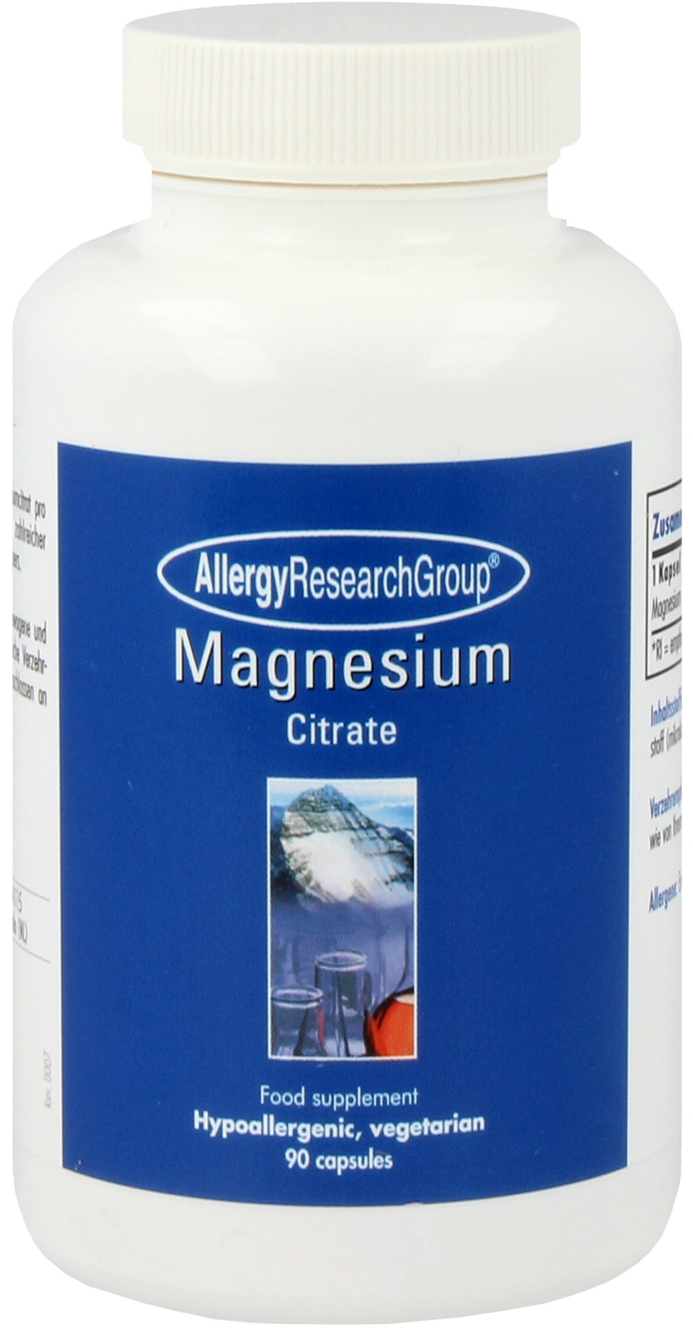 Allergy Research Group Magnesium Citrate (90 capsules) - Allergy Research Group
