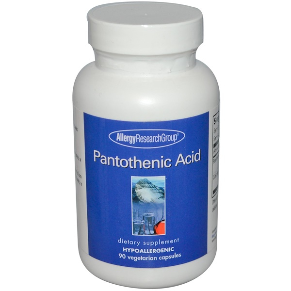 Allergy Research Group Pantothenic Acid 90 Veggie Caps - Allergy Research Group
