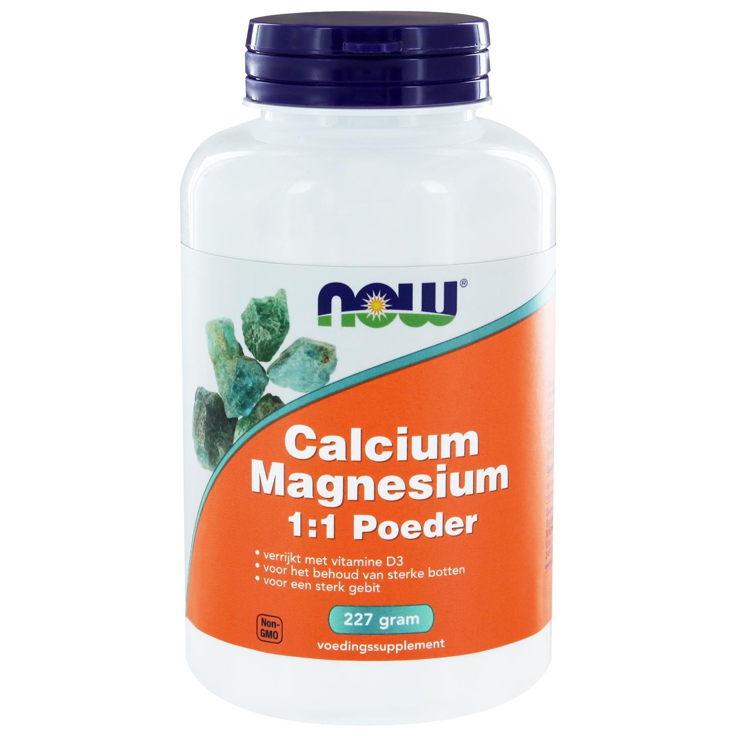 Now Foods Calcium Magnesium 1:1 Poeder (227 gram) - NOW Foods