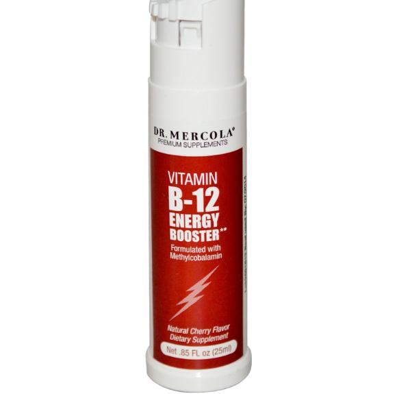 Dr. Mercola Vitamine B12 Energie Booster Bessensmaak (25 ml) - Dr. Mercola