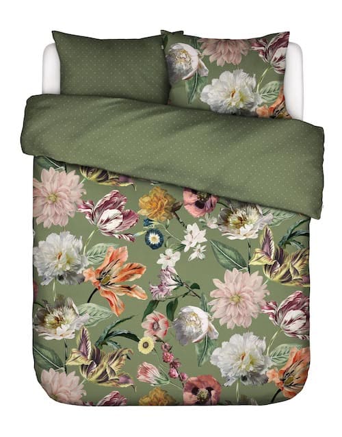 Essenza Essenza Filou Forest green dekbedovertrek - Groen