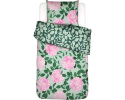 Essenza Bloom with a view Misty green Dekbedovertrek - Groen