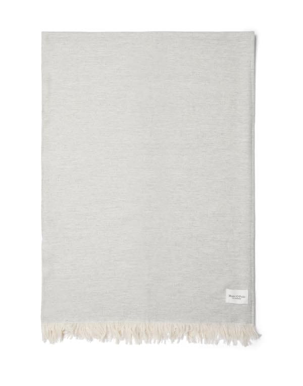 Marc O'Polo Per plaid woven wool blend Neutral Grey Melange - Grijs