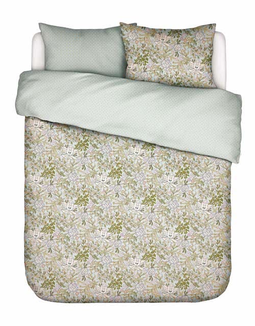 Essenza Essenza Ophelia Hazy Blue Dekbedovertrek - Blauw