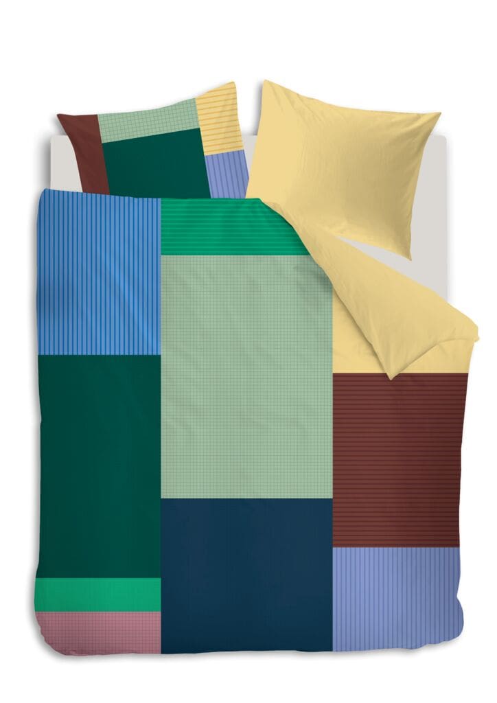 Auping Archive green Dekbedovertrek - Groen