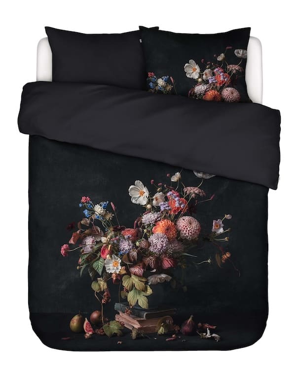 Essenza Essenza Bouquet Dekbedovertrek Anthracite