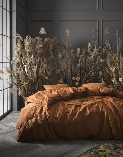 Essenza Essenza Minte Dekbedovertrek Leather brown - Bruin