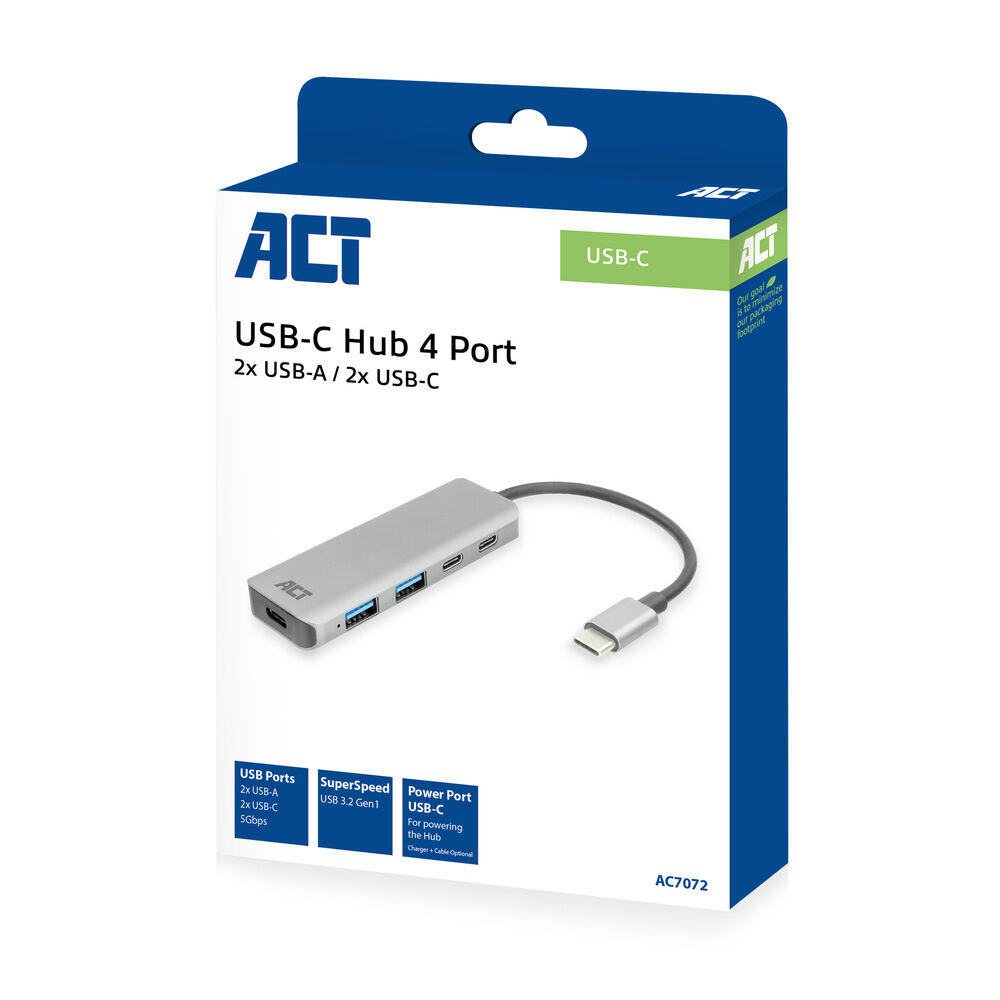 ACT ACT AC7072 USB-C hub USB-A & USB-C