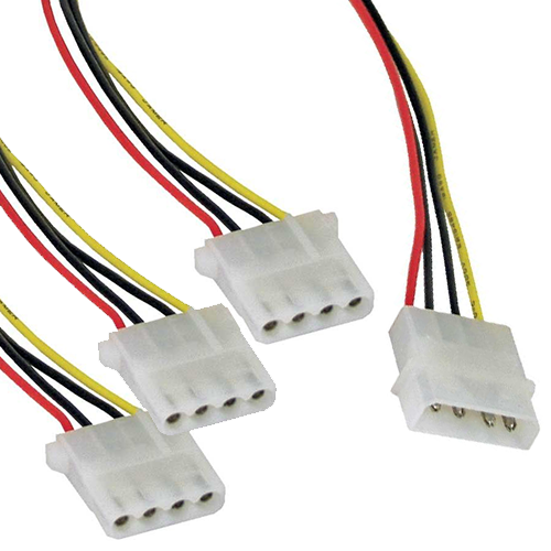 ACT ACT Molex 4-pin naar 3x Molex 4-pin M/F