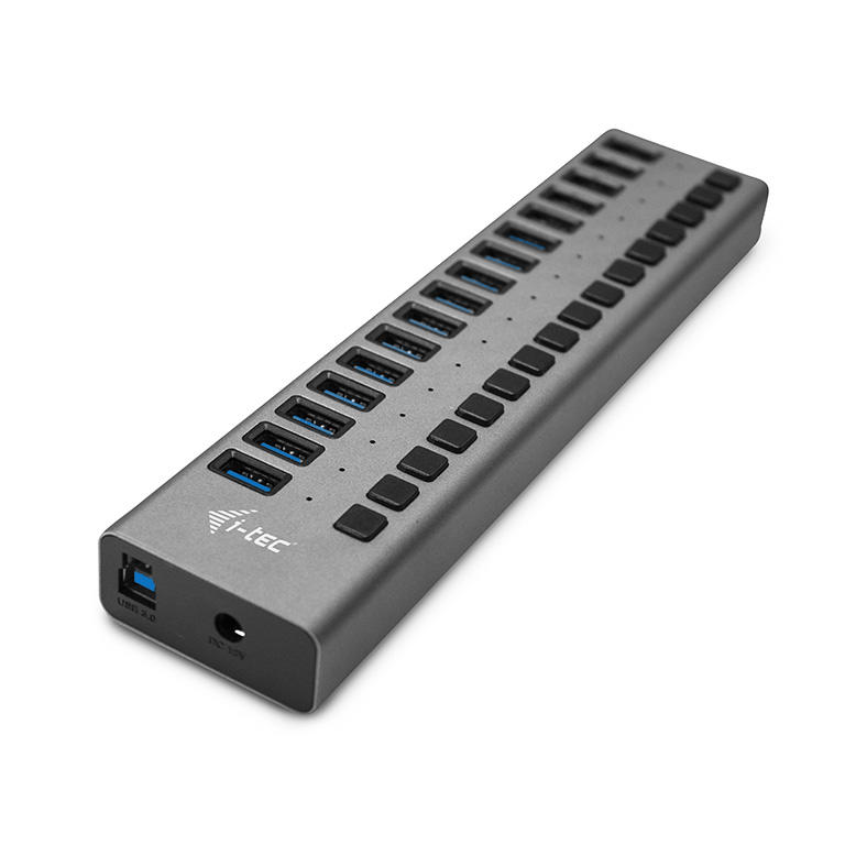 I-TEC i-tec 16 poorts USB hub + 60w adapter