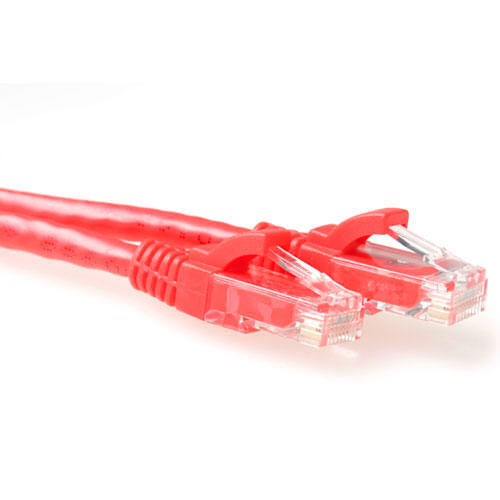 ACT ACT CAT6 U/UTP kabel 1m rood