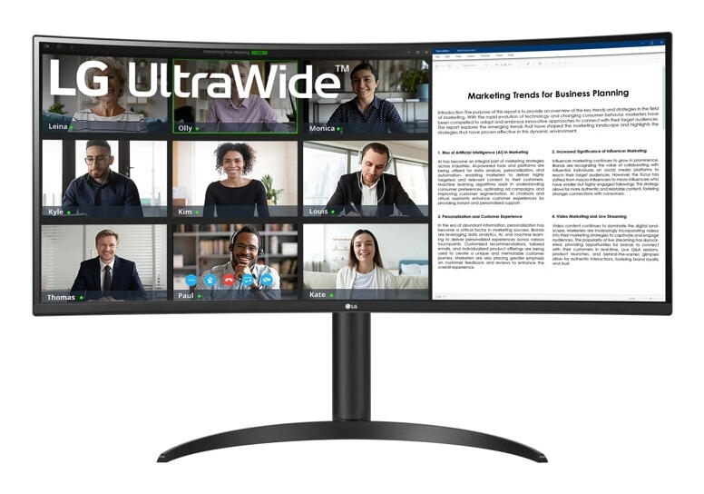 LG LG UltraWide 34WR55QK-B monitor