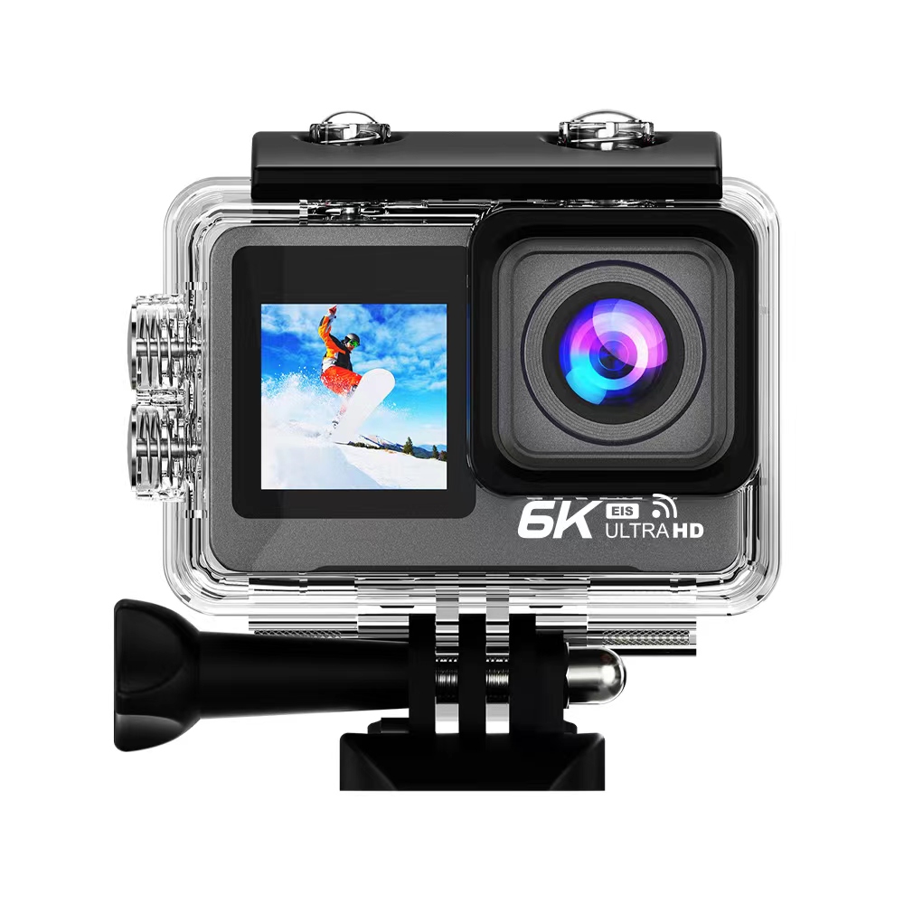 AT-M82TR 6K action camera IPS Wifi + Sony lens Nachtvisie