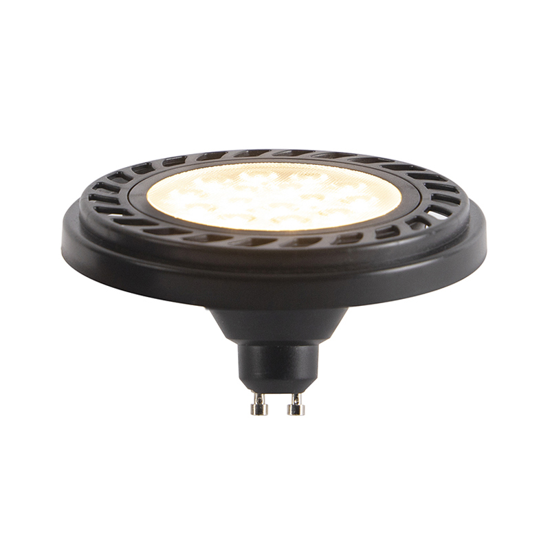 GU10 3-staps dimbare LED lamp AR111 8W 700 lm 2700K - Zwart