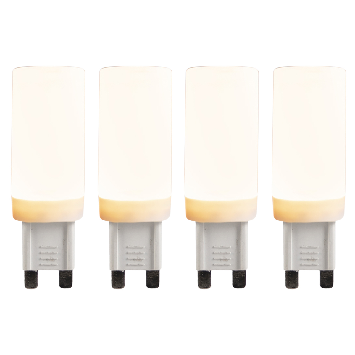 Set van 4 G9 3-staps dimbare LED lampen 4,5W 500 lm 2700K