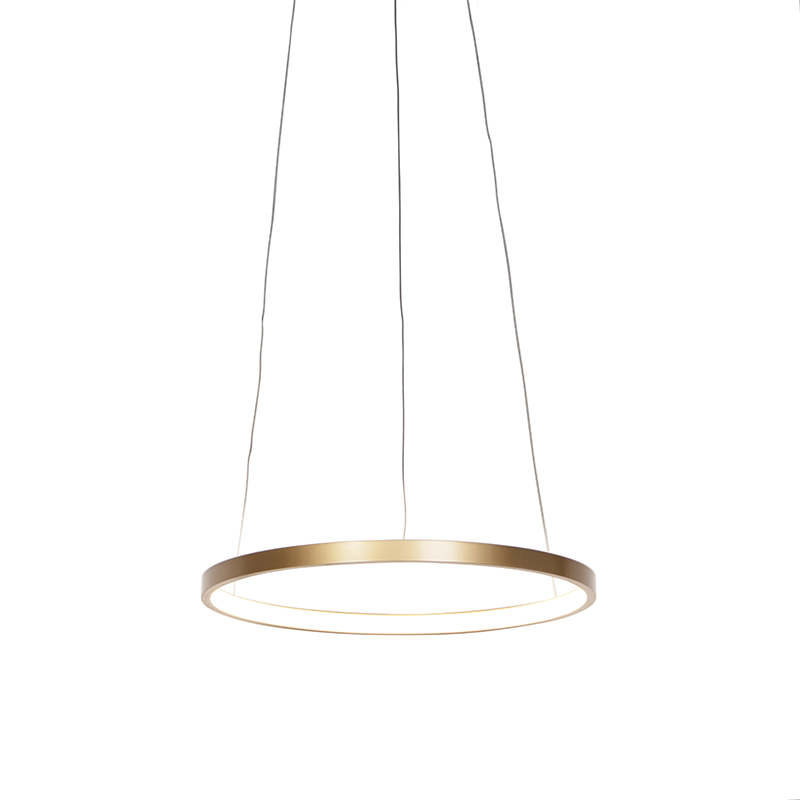 LeuchtenDirekt Moderne ring hanglamp goud 40 cm incl. LED - Anella