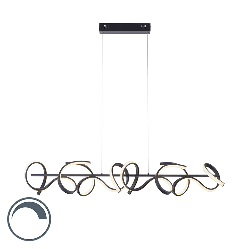 Paul Neuhaus Design hanglamp incl. LED en dimmer - Krisscross - Zwart